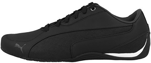 PUMA Unisex Sneakers knöchelfrei Drift Cat 5 Leder, Schwarz Schwarz Asphalt, 42 EU