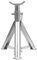 80300 Chandelles d'essieu galvanisées inoxydables 2 t 390 mm 2 pièces