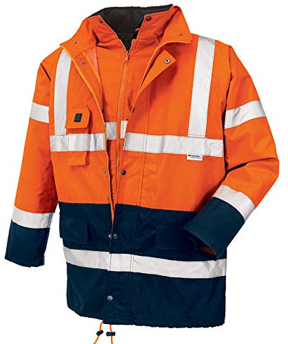 teXXor Warnschutz-Parka Calgary wasserdichte, winddichte Arbeitsjacke, XXL, orange, 4108
