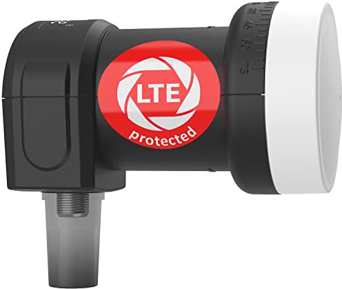DUR-line +Ultra Single LNB - 1 Participant Noir - avec Filtre LTE [ Test TRÈS Bien *] 1-Fois, numérique, Full HD, 4K, 3D,Qualité Premium