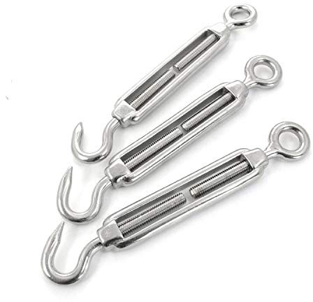 Set tråd rep rostfritt stål sträng: 7 x 7 4 mm + 6 klämmor + 2 vridspännen + många storlekar tillgängliga – många storlekar tillgängliga #04 – 20m