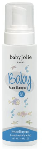 Baby Jolie Baby Shampoo Foam Paris, With tear-free formula. Cradle Cap Shampoo for Babies Gentle and Safe for Newborns and Toddlers | 7oz (210ml)
