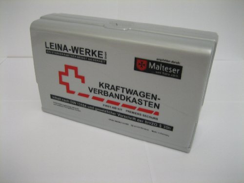 Leina-WERKE KFZ-Verbandkasten LEINA-STAR/10101 Silber Inh.DIN 13164