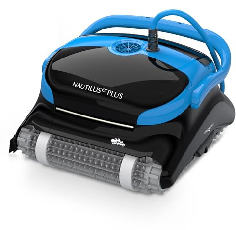 Dolphin Nautilus CC Plus Robot Nettoyeur électrique avec Fil pour Piscine Hors-Sol Jusqu’à 12 m - Nettoyage Fond et parois - Système de Scan Intelligent