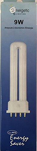 Energetic lighting - 10 Ampoules àéconomie d'énergie 9W=45W 2G7 2700K 525 Lum