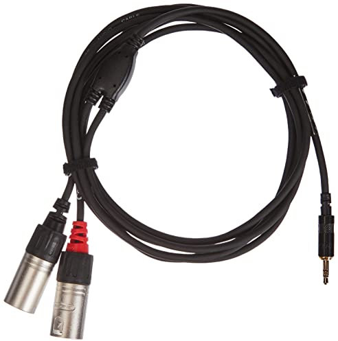 Cordial CFY 1.5 WMM-LONG Y-Adaptor Cable 3.5 mm (Cinch 3.5 mm Stereo Gold/2x XLR-male, Length 1.5 m)