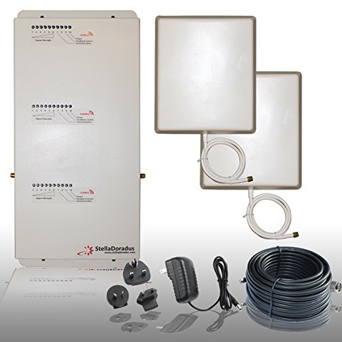 Repetidor de tres bandas StellaHome-GDW | recibe cualquier señal de telefonía móvil disponible, amplifica y luego lo envía a su casa.