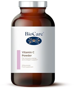 BioCare Vitamin C Powder - High Potency, Low Acid Magnesium Ascorbate for Immune, Energy, Skin and Collagen Support - 250g