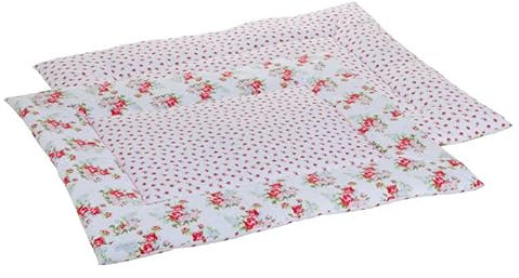Little Dutch Laufgittereinlage Krabbeldecke Pink Roses weiß 75x195 cm