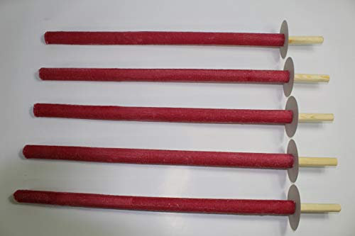 10 Wachsfackeln Brennzeit 60 min Fackeln Tuch-Wachsfackeln