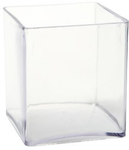 10cm Acrylic Cube Vase