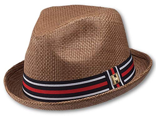 Peter Grimm Depp Natural Straw Fedora - Brown (S/M)