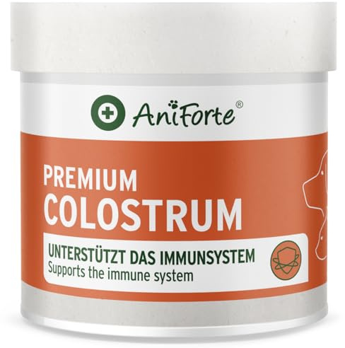 AniForte Colostrum en Polvo para Perros y Gatos 100g - Primera Leche Natural, calostro para el Sistema inmunológico y el tracto gastrointestinal, inmunoglobulina G en la Calidad de los Alimentos