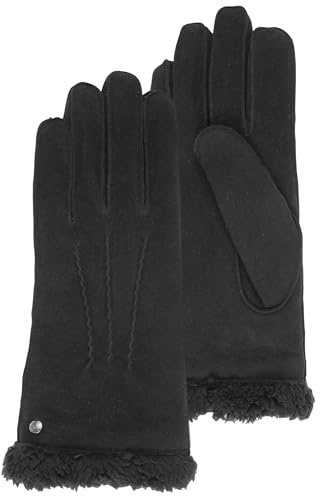Isotoner - Gants cuir femme (68451) 7.5 - Noir - Taille Medium