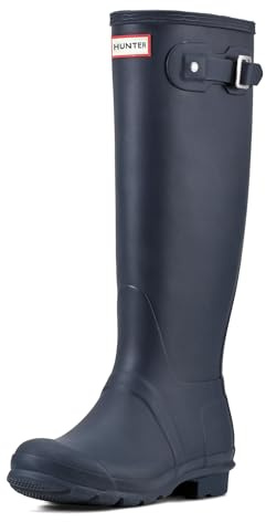 Hunter Original Tall, Women's Rain Boots,Blue (Navy),7 UK
