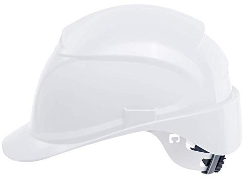 Casque de protection uvex airwing B-WR | Casque de Sécurité Leger | Casque de Travail Chantier avec Encoches Latérales Euroslot Permettant de Fixer les Coquilles Anti-bruit ou les Visières