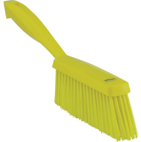 Vikan 45876 Bench Brush, Polypropylene, Polyester Soft Bristle, 14, Yellow