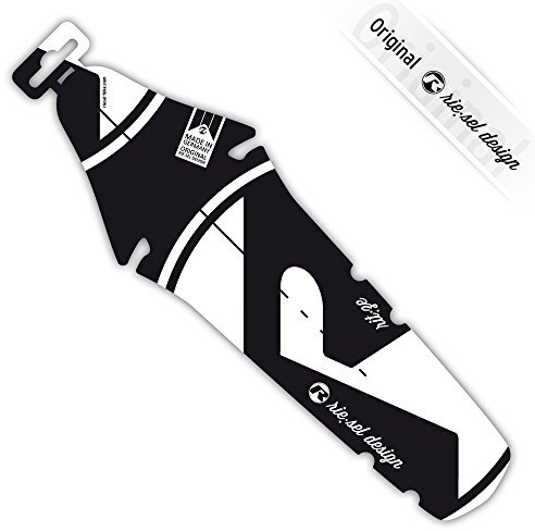 Riesel Design - rit:ze - 2 x Mudguard für den Sattel/Rennrad Schutzblech hinten - einfach installierbares Fahrrad Schutzblech/Hinterrad Steckschutzblech für Jede Radgröße (White)
