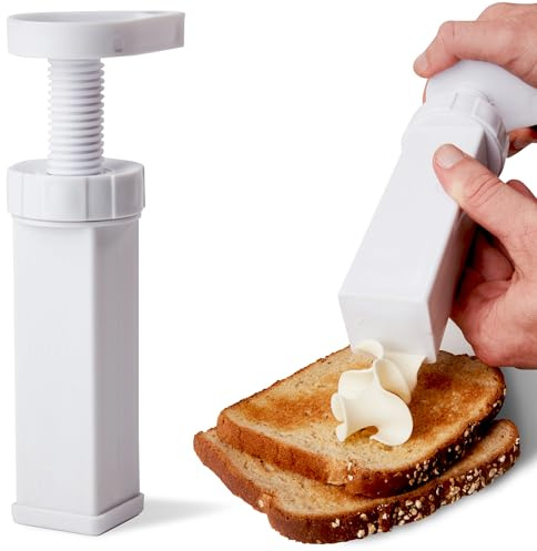 Max Space Butter Mill Butter Dispenser Stick - Twist to Spread Thin Butter Ribbons, Keeps Butter & Margarine Fresh Longer - Easy Spreadable Butter Dispenser - Superior to a Butter Dish - USA Designed
