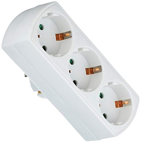 ElectroDH 36048 TOMAS SCHUKO 3 ADAPTER, Vit