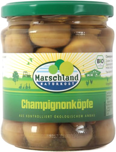Bio-Champignon Köpfe Gl. MARSCHLAND 6 x 330 g