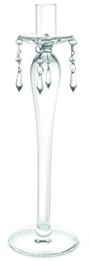 H&H Strass Candeliere 1 Fiamma, 8.5x8.5x31 cm