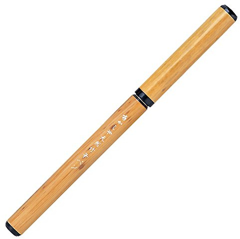 Akashiya AK2000MP Natural Bamboo Brush Pen, Transparent Case, Crest Bamboo