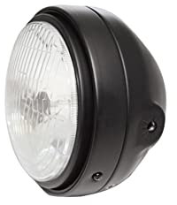 5-3/10.2 cm Scheinwerfer Metall Schwarz E-Prüfzeichen