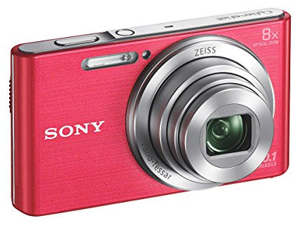 Sony DSC-W830P Appareil Photo Numérique Compact, 20.1Mpix, Zoom Optique 8x, Stabilisation Optique - Rose