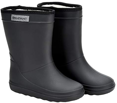 Enfant gefütterter Gummistiefel Unisex Thermo Boots, Schwarz, Gr. 22, 815062U-00