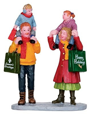 Lemax Shopping natalizio della famiglia del villaggio di Natale - 22022