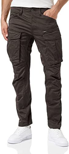 G-STAR Rovic Zip 3D Regular Tapered Pants, Pantaloni, Uomo, Grigio (Raven D02190-5126-976), 36W / 32L