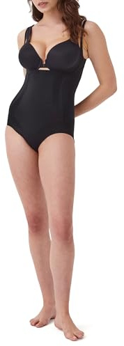 Oncore Open-Bust Bodysuit,Black,Medium
