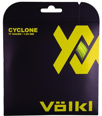 Volkl Cyclone Set Neon Tennis String (Yellow, 17-Gram)