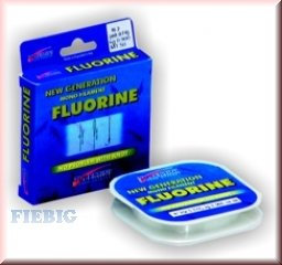 Tubertini Fluorine 50m - Vorfachschnur zum Forellenangeln, Schnur für Drop Shot Rigs, Angelschnur für Stippvorfächer, Durchmesser/Tragkraft:0.16mm / 3.51kg Tragkraft