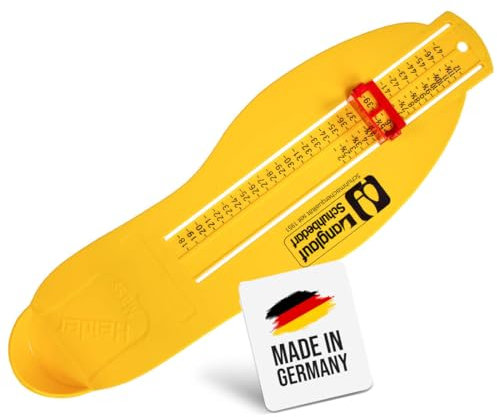 Heidermaß Fußmessgerät Kinder - Fuß Messgerät zum ermitteln von Schuhgrößen Kinder - Damen - Herren - Schuhgrößenmesser Kinder - Fußmessgerät EU Größen - Ideal zur Größenbestimmung von Schuhen