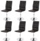Mendler 6er-Set Esszimmerstuhl HWC-C41, Stuhl Küchenstuhl, höhenverstellbar drehbar, Kunstleder FSC®-Zertifiziert - braun