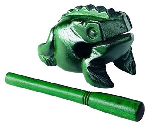 Nino Percussion NINO514GR Holzfrosch Güiro 12,7 cm (5 Zoll) Größe M
