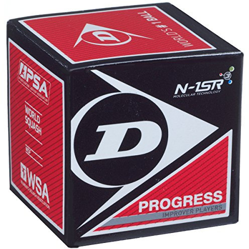 DUNLOP Squashbälle 3er roter Punkte