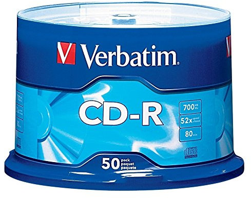 Verbatim Standard 120 mm CD-R Media 700 MB 50 Pezzo(i) - CD-RW vergini (CD-R, 700 MB, 50 Pezzo(i), 80 min, 52x, Scatola per torta)