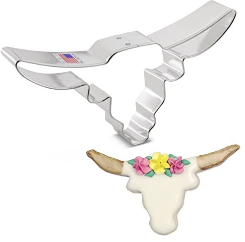 Ann Clark Longhorn Cookie Cutter, Extra-Large 6-1/2” Made in USA