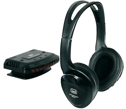 Trevi FRS 1240 Noir Circumaural Bandeau casque - Casques (Circum-aural, Bandeau, Sans fil, 30 - 20000 Hz, 75 dB, Noir)