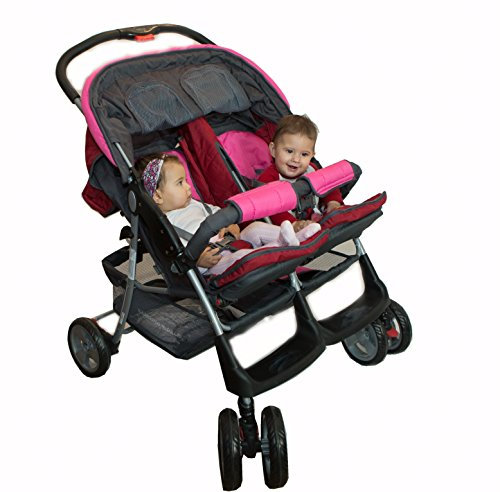Poussette double twin rose Deluxe Tandem - BambinoWorld