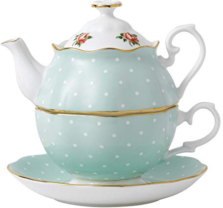 Royal Albert Polka Teeservice für 1 Person, Rosa
