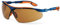 Uvex 9160-068 I-VO SCT Sunglare Optidur NC Safety Spectacle, Brown/Blue/Orange