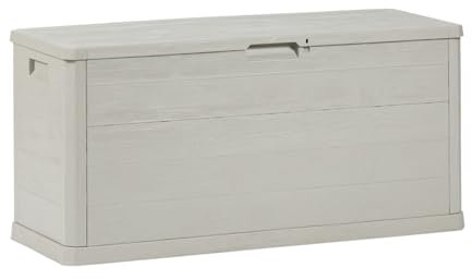 Toomax baule Multibox Woody's portaoggetti,volume 280 litri, dimensioni 117x45x56h cm, colore grigio tortora.