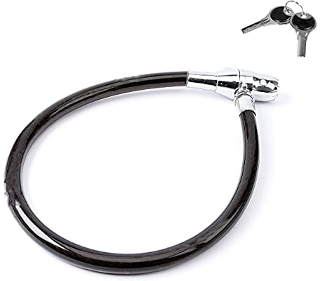 Olympia S200 - Fahrradschloss mit Schlüssel - Stabiler Stahldraht - Diebstahlsicherung mit Alarmanlage 100 db - Hohe Sicherheit für Fahrrad, Motorrad, e-Bike, e-Scooter & Kinderwagen