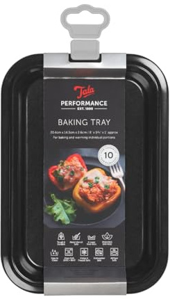 Tala Performance Baking Tray, 19.3x13.2x2.1, Carbon Steel with Eclipse Non-Stick Coating, Heavy-Duty Oven Tray for Cooking & Roasting, Dishwasher Safe, Black