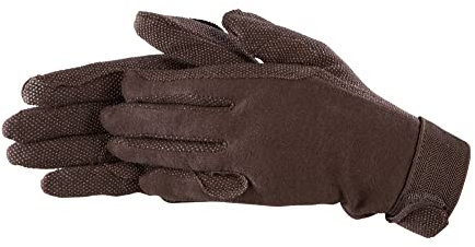 Pfiff 011318 Unisex Handschuhe Baumwolle , Reithandschuhe, braun (Braun), S
