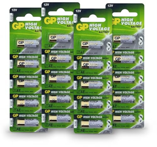 A23 12V Alkaline 23-A replacement battery 23AE GP - 20 Pack